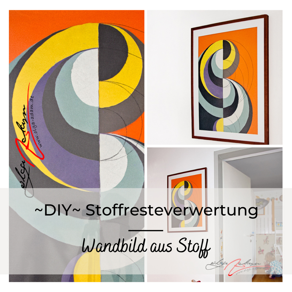 Wandbild aus Stoff 